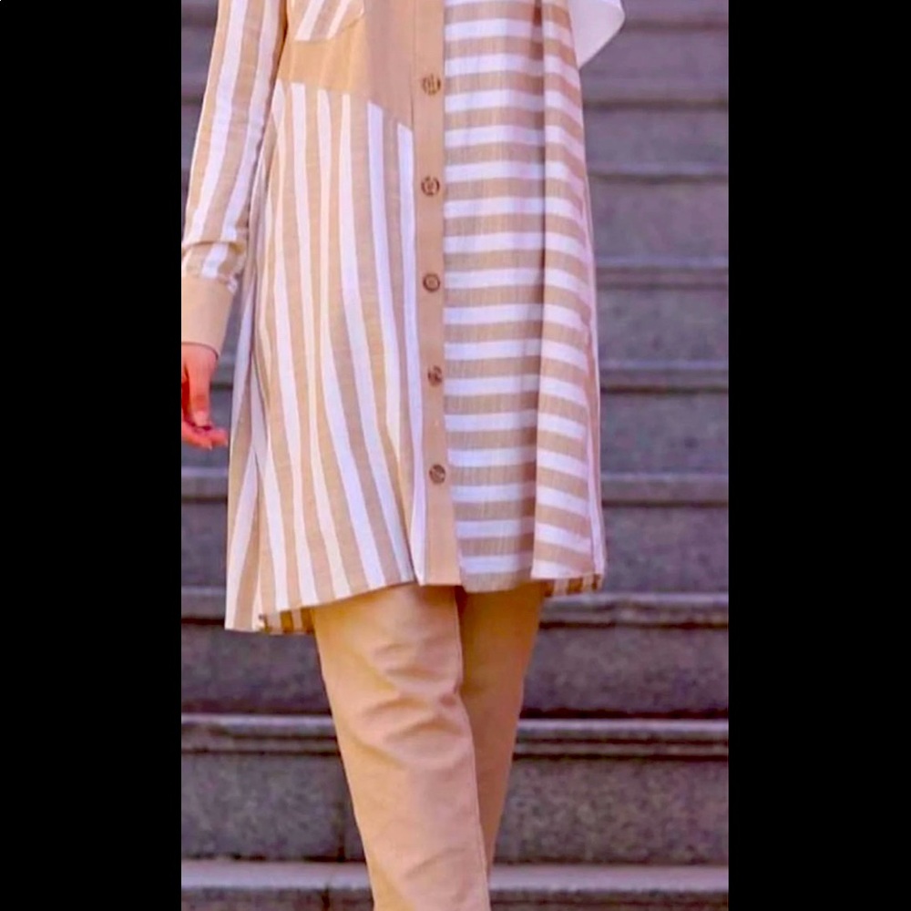 Elegant Modest Two Piece Top And Pants Set